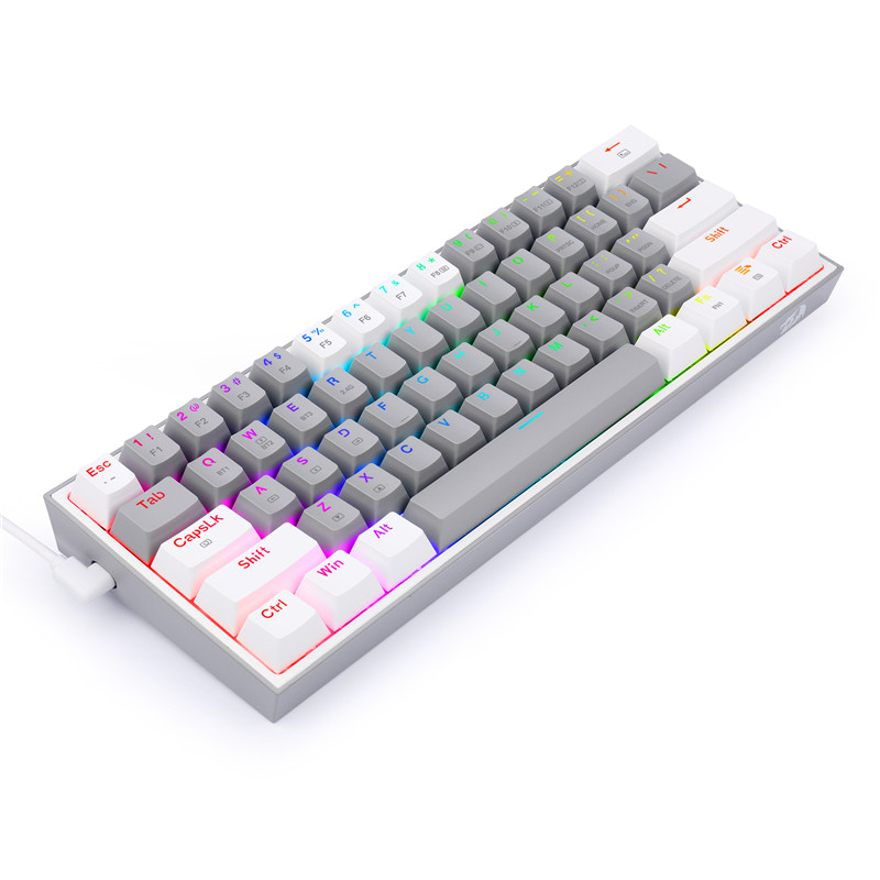Redragon K616 Pro TKL Tastatură mecanică RGB fără fir 5.0 BT/2.4 Ghz/Fila Trei moduri Tastatură Bluetooth 60% Comutator liniar roșu