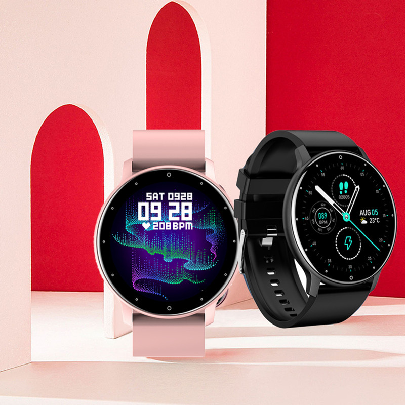Viedie pulksteņi sievietēm pielāgota pulksteņa seja zvana Whatsapp paziņojums reāllaika veselības izsekotājs IP67 ūdensizturīgs vīriešu viedpulkstenis 2021