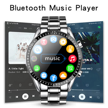 2021 Нови смарт часовници Мъжки пълен сензорен екран Спортен фитнес часовник IP67 Водоустойчив Bluetooth За Android ios смарт часовник Мъжки+кутия
