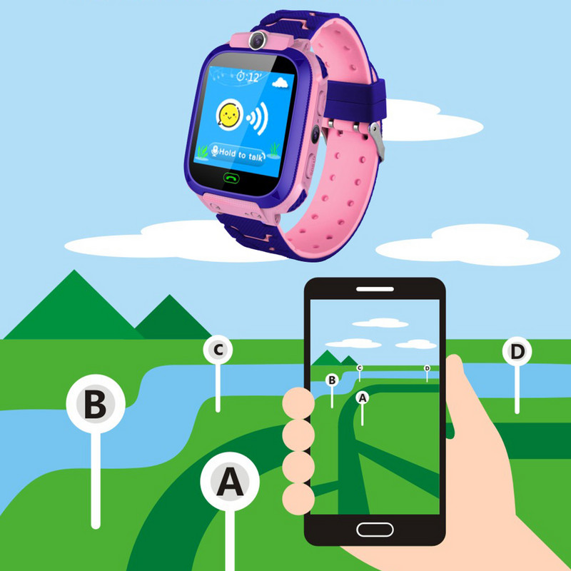 Παιδικό ρολόι τηλεφώνου υψηλής ευκρίνειας Έξυπνο ρολόι μπροστινής κάμερας Ομιλία ομιλίας πέντε παιχνίδια αγάπης ανταμοιβή κάμερας Λειτουργία φωτογραφίας