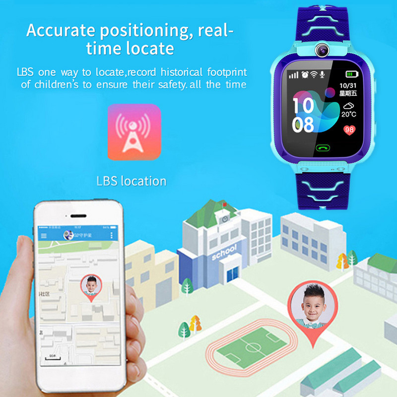 Παιδικό ρολόι τηλεφώνου υψηλής ευκρίνειας Έξυπνο ρολόι μπροστινής κάμερας Ομιλία ομιλίας πέντε παιχνίδια αγάπης ανταμοιβή κάμερας Λειτουργία φωτογραφίας