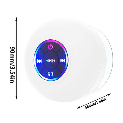 Mini Bluetooth reproduktor, vodotesný kúpeľňový reproduktor, bezdrôtový sprchový reproduktor, silný adsorpčný hudobný prehrávač do auta, vonkajší bazén