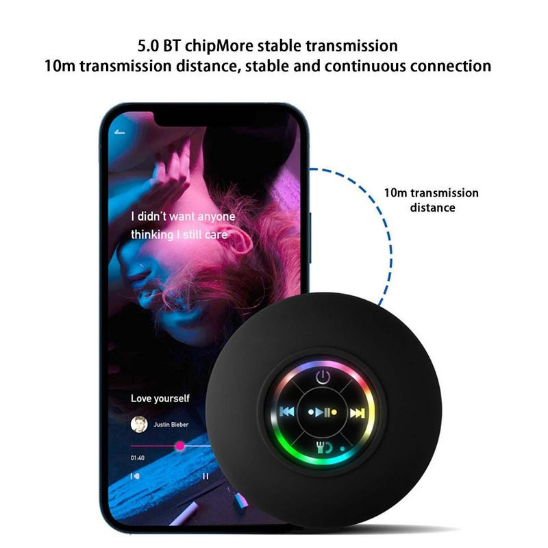 Mini Bluetooth reproduktor, vodotesný kúpeľňový reproduktor, bezdrôtový sprchový reproduktor, silný adsorpčný hudobný prehrávač do auta, vonkajší bazén