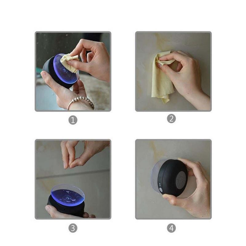 Mini Bluetooth reproduktor, vodotesný kúpeľňový reproduktor, bezdrôtový sprchový reproduktor, silný adsorpčný hudobný prehrávač do auta, vonkajší bazén