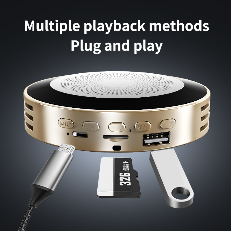 Difuzor Bluetooth FooHee Sunet surround Hifi Multifunctional Plasa metalica din otel Colorat Q2