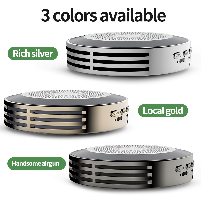 Difuzor Bluetooth FooHee Sunet surround Hifi Multifunctional Plasa metalica din otel Colorat Q2