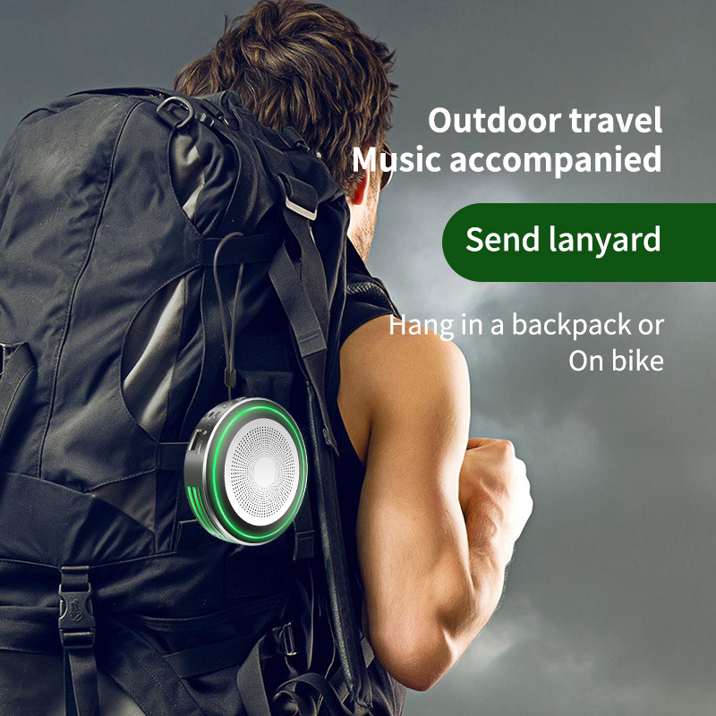 Difuzor Bluetooth FooHee Sunet surround Hifi Multifunctional Plasa metalica din otel Colorat Q2