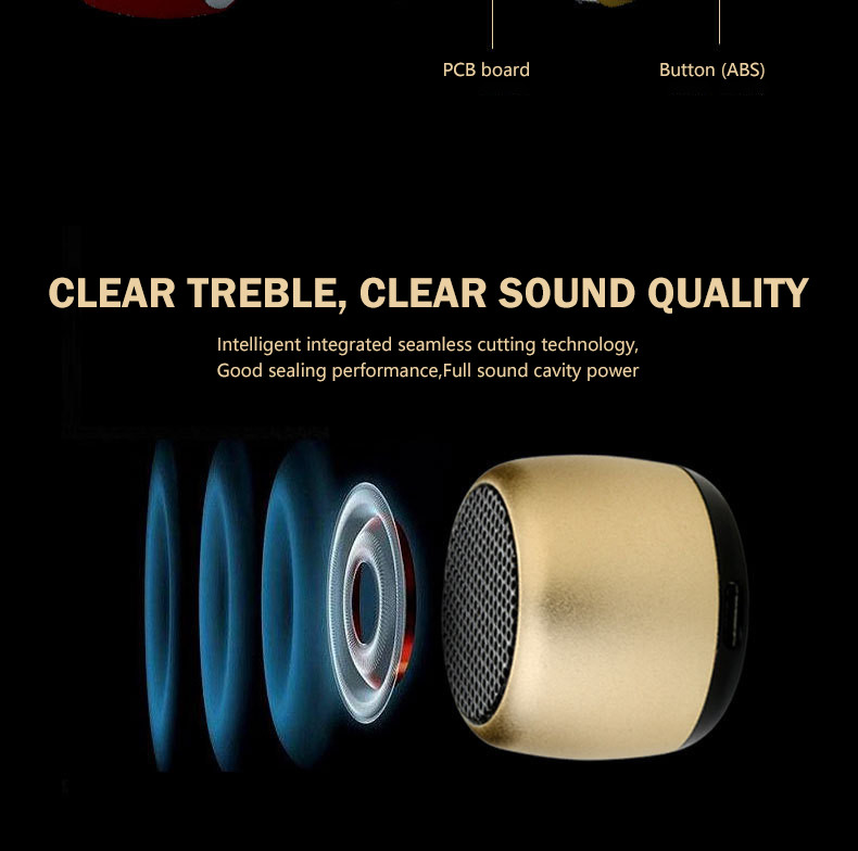 Bluetooth Speaker Mini Sound box Ασύρματα ηχεία Φορητά Small Soundbar Alloy Music Box Caixa De Som Altavoz Bluetooth