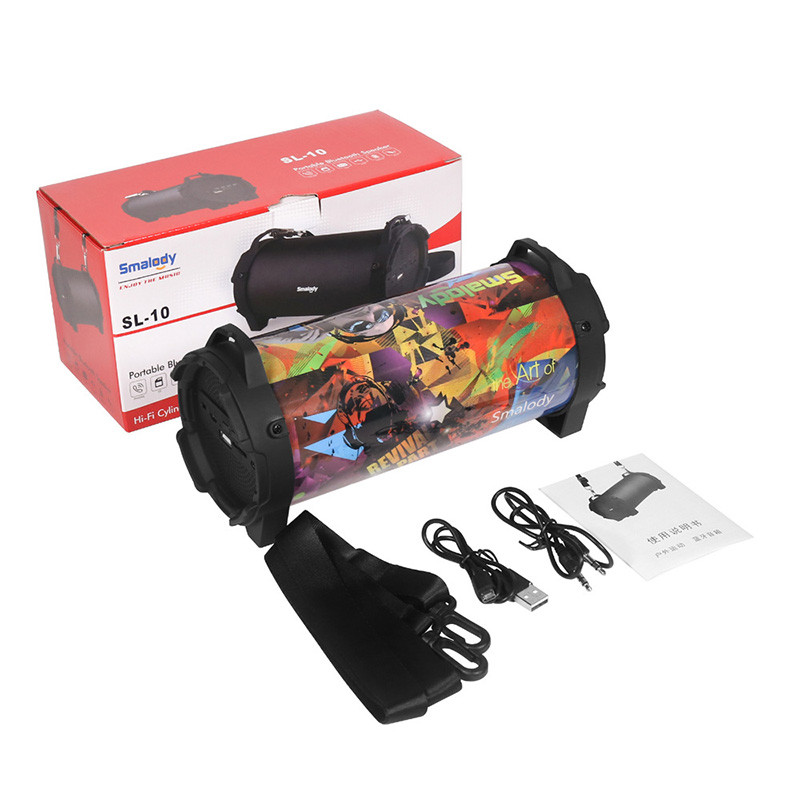 SL-10 Subwoofer pe coloană portabil pentru exterior Difuzor compatibil Bluetooth Difuzoare fără fir puternice pentru sport FM Mp3 player scalabil