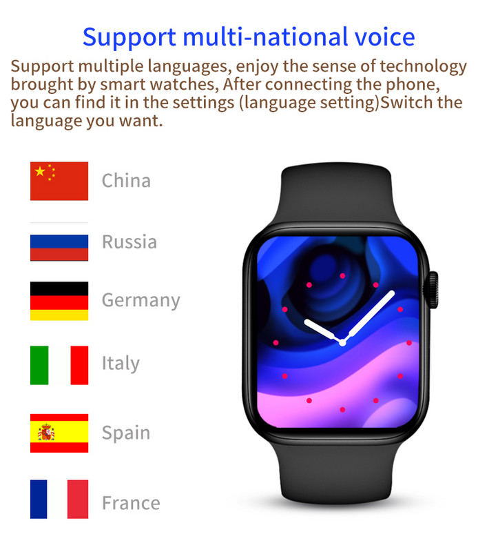 1,95 inčni novi sportski pametni sat za muškarce Serija 2022 7 X7+MAX Pametni sat za žene BT Call Heart Rate IWO 14 Sat pk i7 pro max DT7 MAX