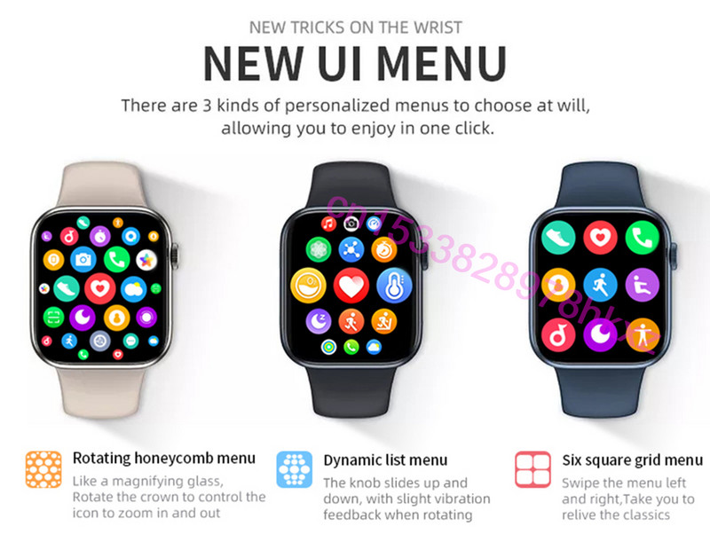 1,95 inčni novi sportski pametni sat za muškarce Serija 2022 7 X7+MAX Pametni sat za žene BT Call Heart Rate IWO 14 Sat pk i7 pro max DT7 MAX