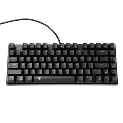 Mechaninė klaviatūra Laidinė žaidimų klaviatūra Rainbow Mix Apšviesta 81 klavišas Apsaugotas nuo vaiduoklio mėlynos raudonos rudos spalvos jungiklis skirtas žaidimų nešiojamam kompiuteriui