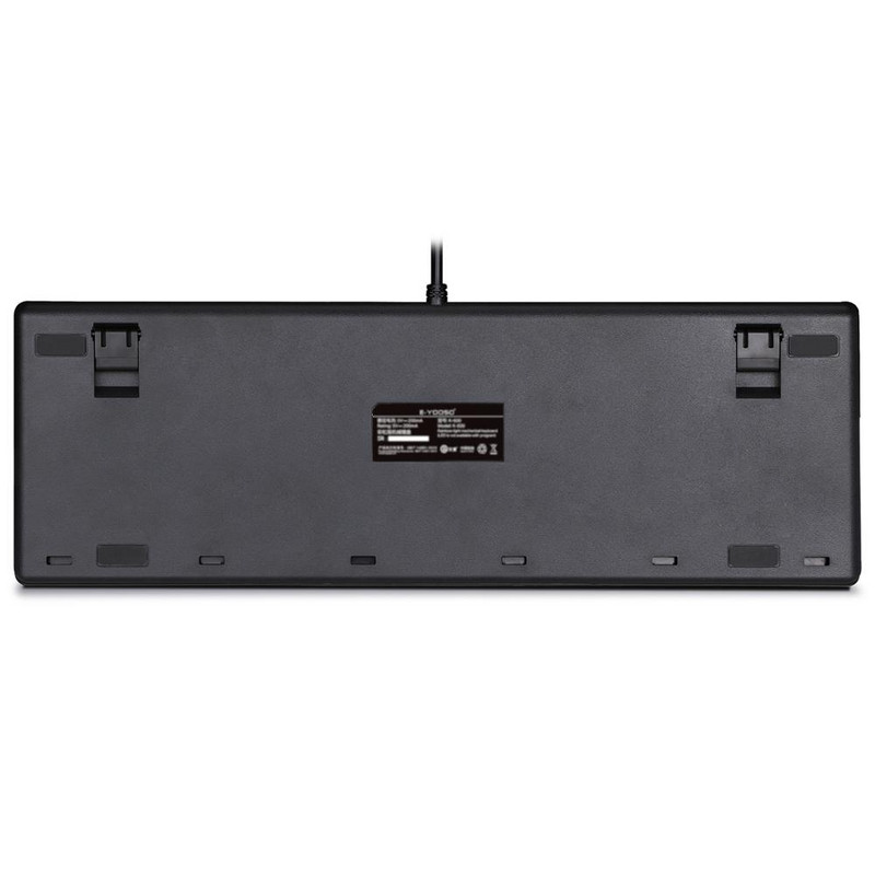 USB káblová retro mechanická klávesnica 104 klávesov s modrými prepínačmi, herné klávesnice s dúhovým podsvietením pre notebooky a stolné počítače