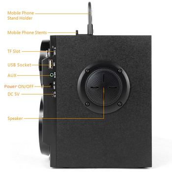 TOPROAD Bluetooth високоговорител, преносим голяма мощност, безжичен стерео субуфер, високоговорители с силен бас, звукова кутия, поддръжка на FM радио, TF AUX USB