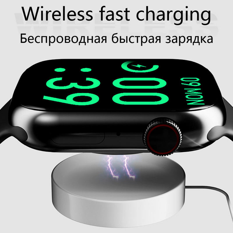 Pametni sat za muškarce 2 inča s bežičnim punjenjem Pametni sat za žene IP67 Vodootporan Bluetooth Call Fitness Tracker Sat za Android IOS