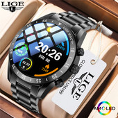 2022 LIGE Νέο Bluetooth Call Smart Watch Men Full Touch αδιάβροχο αθλητικό ρολόι γυμναστικής Πολυτελή Έξυπνα ρολόγια για άνδρες IOS Android