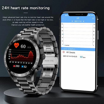 2022 LIGE Нов смарт часовник с Bluetooth обаждане Мъжки Full Touch водоустойчив спортен фитнес часовник Луксозни смарт часовници за мъже IOS Android