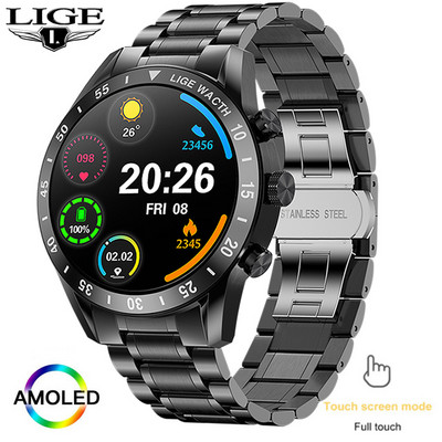 2022 LIGE Νέο Bluetooth Call Smart Watch Men Full Touch αδιάβροχο αθλητικό ρολόι γυμναστικής Πολυτελή Έξυπνα ρολόγια για άνδρες IOS Android