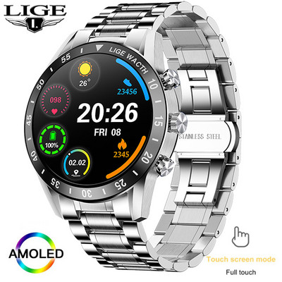 2022 LIGE Νέο Bluetooth Call Smart Watch Men Full Touch αδιάβροχο αθλητικό ρολόι γυμναστικής Πολυτελή Έξυπνα ρολόγια για άνδρες IOS Android