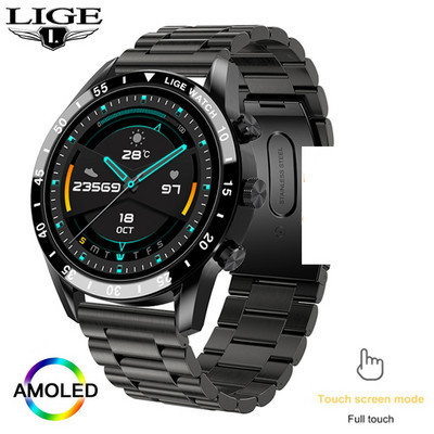 2022 LIGE Νέο Bluetooth Call Smart Watch Men Full Touch αδιάβροχο αθλητικό ρολόι γυμναστικής Πολυτελή Έξυπνα ρολόγια για άνδρες IOS Android