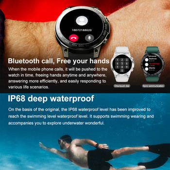 Смарт часовник LEMFO DM50 466*466 AMOLED HD смарт часовник мъже жени Bluetooth Call Фитнес спортни часовници IP68 водоустойчив 1.43 инча