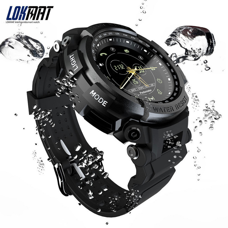 LOKMAT Sport Smart Watch Professional 5ATM Αδιάβροχη υπενθύμιση κλήσης Bluetooth Ψηφιακό ανδρικό ρολόι SmartWatch για ios και Android