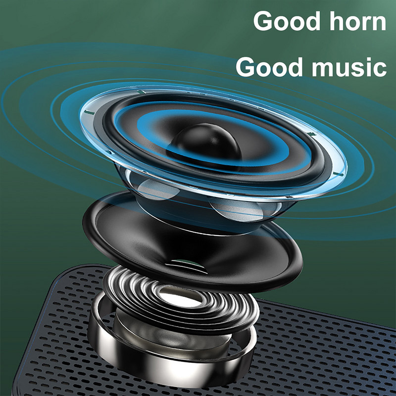 Bežični Bluetooth zvučnik Mini prijenosno ogledalo Dual budilice LED glazbeni player FM radio Stolni zvučnik budilica Novo