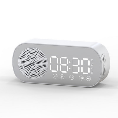 Нов многофункционален безжичен Bluetooth високоговорител Часовник Поддръжка на двойна аларма TF карта FM радио Soundbar HIFI Music Box Soundbar високоговорител