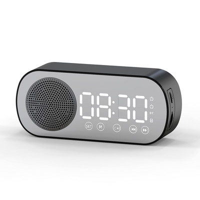 Naujas daugiafunkcis belaidis „Bluetooth“ garsiakalbis laikrodis dvigubas žadintuvo palaikymas TF kortelė FM radijo garso juosta HIFI muzikos dėžutė garso juostos garsiakalbis