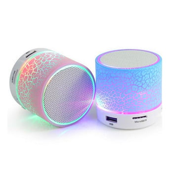 Speaker1 A9 Bluetooth Mini Безжичен високоговорител Crack LED TF USB Subwoofer Bluetooth Високоговорители MP3 стерео аудио музикален плейър