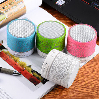 Speaker1 A9 Bluetooth Mini Безжичен високоговорител Crack LED TF USB Subwoofer Bluetooth Високоговорители MP3 стерео аудио музикален плейър