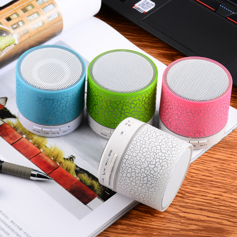 Difuzor1 A9 Mini difuzor wireless Bluetooth Crack LED TF USB Subwoofer Difuzoare bluetooth mp3 player audio stereo