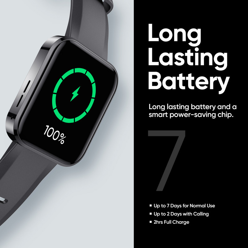 realme DIZO Watch D Talk Smart Watch 1,8-tolline ekraan Bluetoothi helistamisfunktsiooniga Sport Fitnessi nutikell naistele meestele