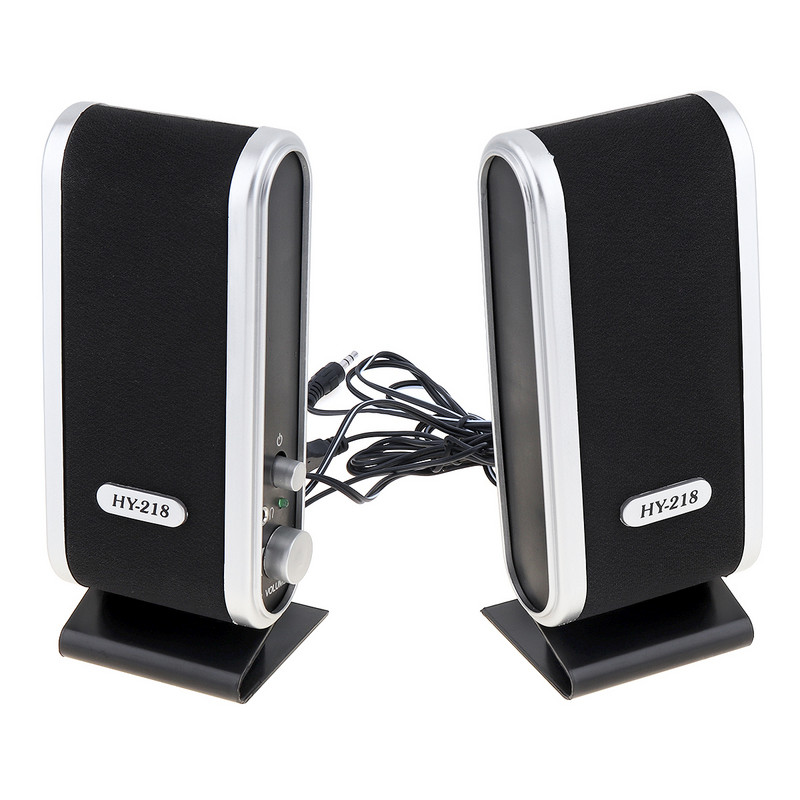 HY-218 6W USB 2.0 žičani USB napajanje Prijenosni zvučnici Stereo 3,5 mm audio priključak Prijenosni zvučnik za PC prijenosno računalo M AC