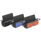 Difuzor solar fără fir 1200mAh Baterie Li-incorporată Radio FM Subwoofer Bare de sunet Cutie de sunet Super Bass Accesoriu Home Theatre