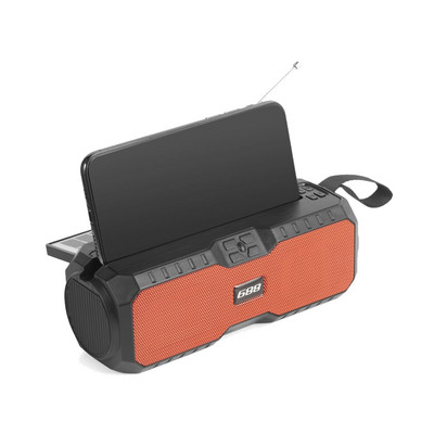 Difuzor solar fără fir 1200mAh Baterie Li-incorporată Radio FM Subwoofer Bare de sunet Cutie de sunet Super Bass Accesoriu Home Theatre