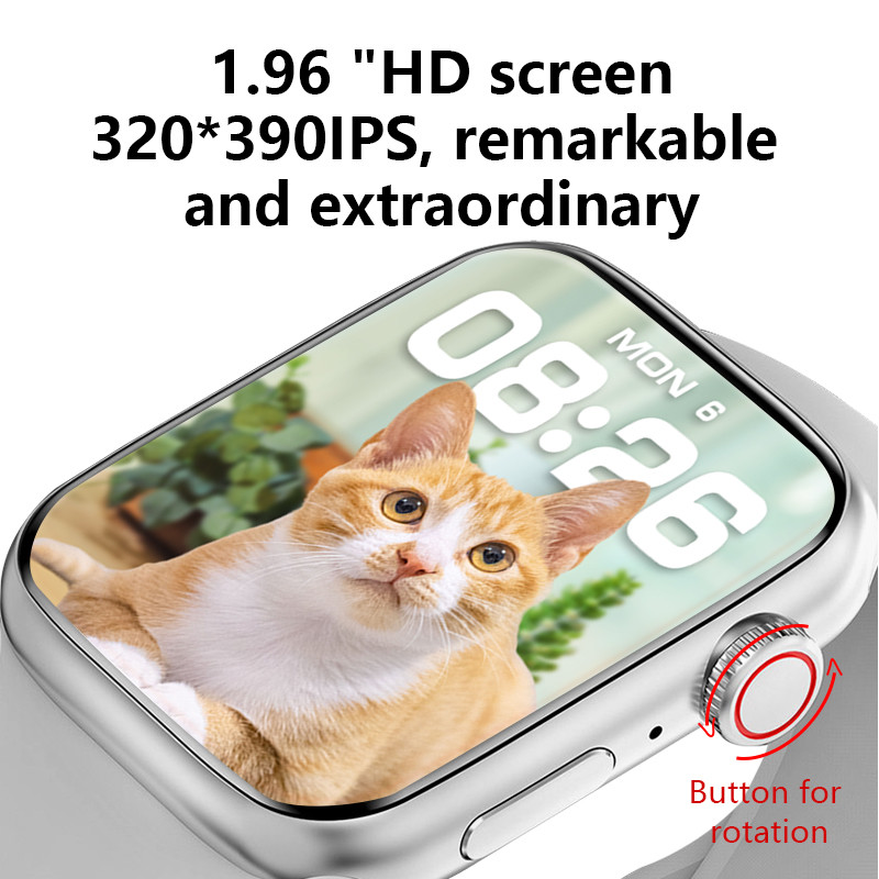 LEMFO WS88 Smart Watch Men Series 8 Women NFC Smartwatch 2022 For Men Bluetooth Call Smart Watches Ασύρματη φόρτιση 1,96 ιντσών