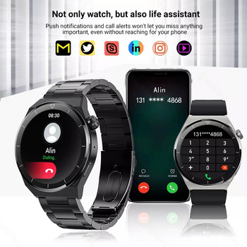 LIGE NFC Смарт часовник Мъжки GT3 Pro AMOLED 390*390 HD екран Сърдечен ритъм Bluetooth разговор IP68 Водоустойчив смарт часовник за Huawei Xiaomi