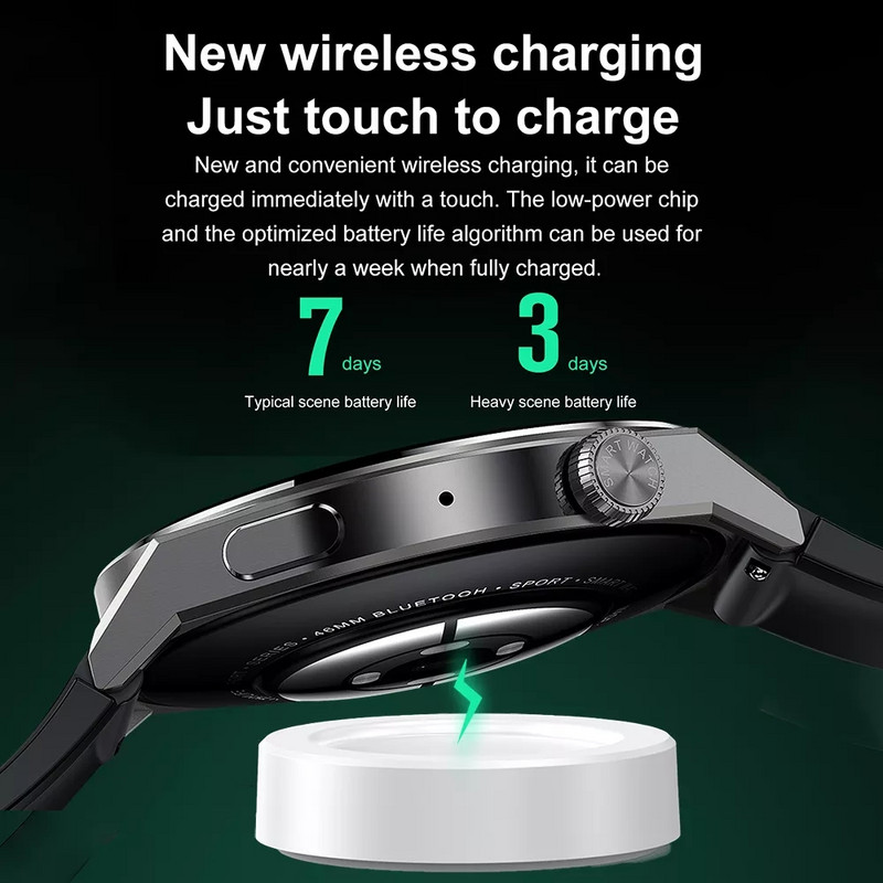 Έξυπνο ρολόι LIGE NFC Men GT3 Pro AMOLED 390*390 HD Οθόνη καρδιακού ρυθμού Bluetooth Κλήση IP68 Αδιάβροχο SmartWatch για Huawei Xiaomi