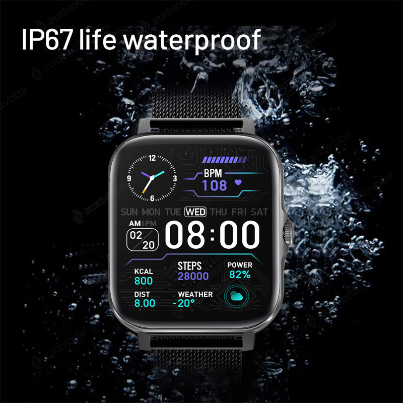 2022 új férfi okosóra női Bluetooth hívás Full touch Fitness Tracker Vízálló ip67 Sport Smart Watch Női IOS Androidhoz