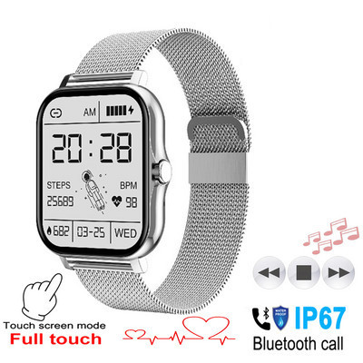 2022 Αναπαραγωγή μουσικής Bluetooth Έξυπνο ρολόι Γυναικεία αδιάβροχη προσαρμοσμένη ταπετσαρία Full Touch Call Fitness Tracker Reloj Inteligente Hombre