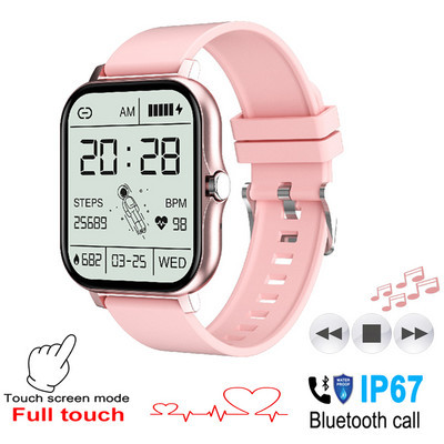 2022 Αναπαραγωγή μουσικής Bluetooth Έξυπνο ρολόι Γυναικεία αδιάβροχη προσαρμοσμένη ταπετσαρία Full Touch Call Fitness Tracker Reloj Inteligente Hombre