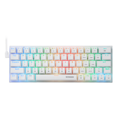 E-YOOSO Z-22 60% mehanička tipkovnica 63 tipke Type-C Žičane gaming tipkovnice RGB pozadinsko osvjetljenje za stolno prijenosno računalo