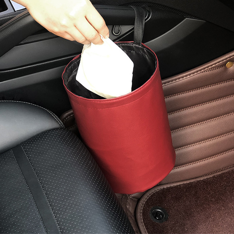 Anchtek Coș de depozitare Coș de gunoi Suport container de gunoi Coș de gunoi auto Organizator pliabil 방수 휴지통 Accesoriu pentru interiorul mașinii
