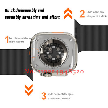 IWO 16 Watch Series 8 2023 IW8 Ultra Smartwatch 49 мм корпус 420*486 Температура NFC Смарт часовник Мъже Жени Pk ZD8 N8 Ultra Plus Max