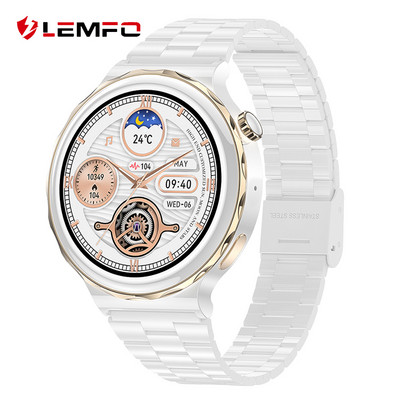 LEMFO LHK43 Ceas inteligent NFC Femei Încărcare fără fir Bluetooth Apel Smartwatch IP68 Rezistent la apă 1,36 inci Ecran HD 390*390