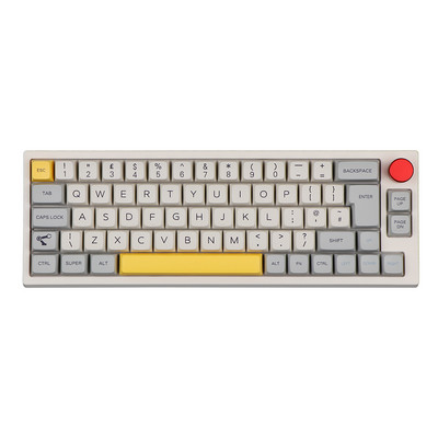 EPOMAKER TH66 65% karstā režīmā maināms RGB 2,4 GHz/Bluetooth 5.0/vadu bezvadu mehāniskā tastatūra MDA PBT taustiņu vāciņi teclado mecânico