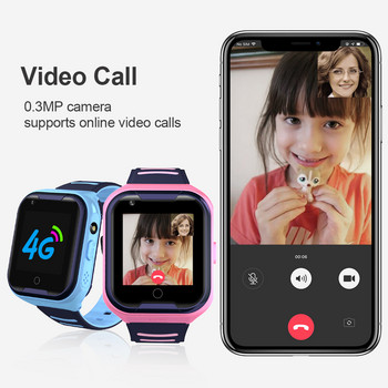 LEMFO G4H 4G Детски смарт часовник GPS Wifi Ip67 Водоустойчив 650 Mah голяма батерия 1.4 инчов дисплей Камера Take Video Smartwatch Kids