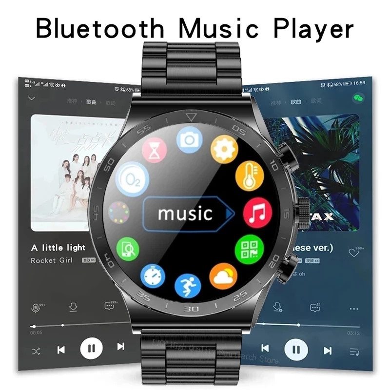 LIGE Nové Bluetooth Call Inteligentné hodinky pre mužov HD Full Touch Športový fitness náramok Vodotesné luxusné inteligentné hodinky pre mužov pre IOS Android