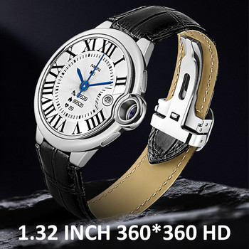 LEMFO часовник за жени Смарт часовник за отговаряне и провеждане на повиквания IP67 водоустойчив Елегантен смарт часовник AW28 2023 1,32 инча 360*360 HD